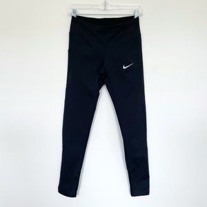 Nike Dri Fit Leggings with Drawstring Mesh Running Legging